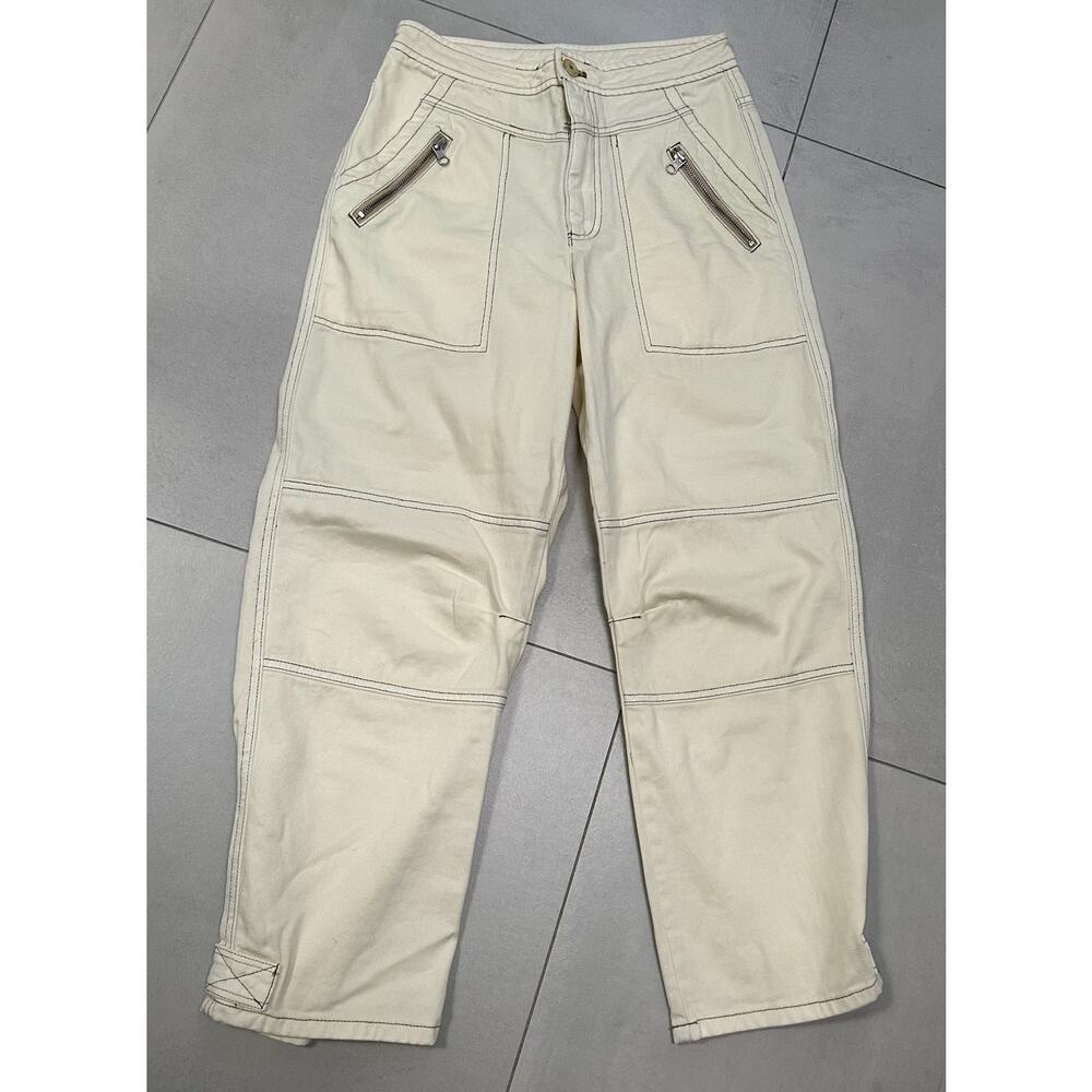Free People Misty Road Pants-White In Ivory Size 4 View 3